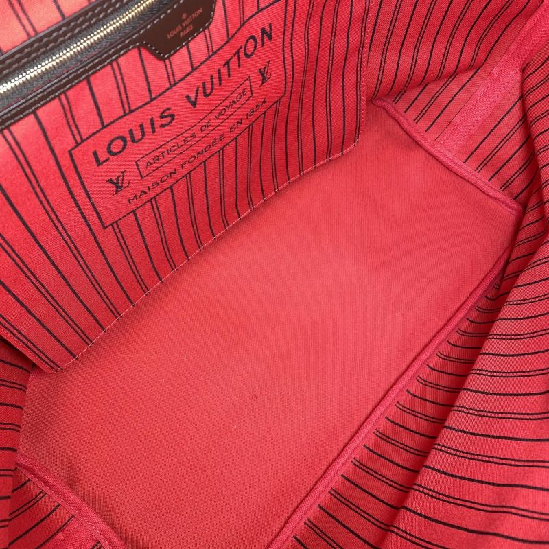 LOUIS VUITTON Neverfull Damier Ebene with Pouch - Image 7