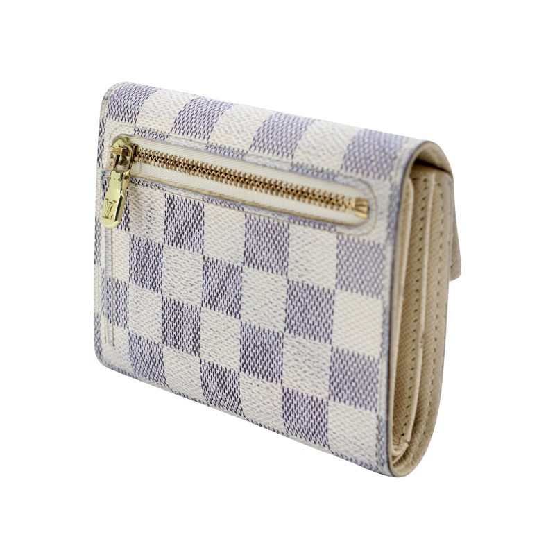 Louis Vuitton Koala Azur Coated Canvas French Push-lock Wallet LV-W0420P-0002 - Image 3