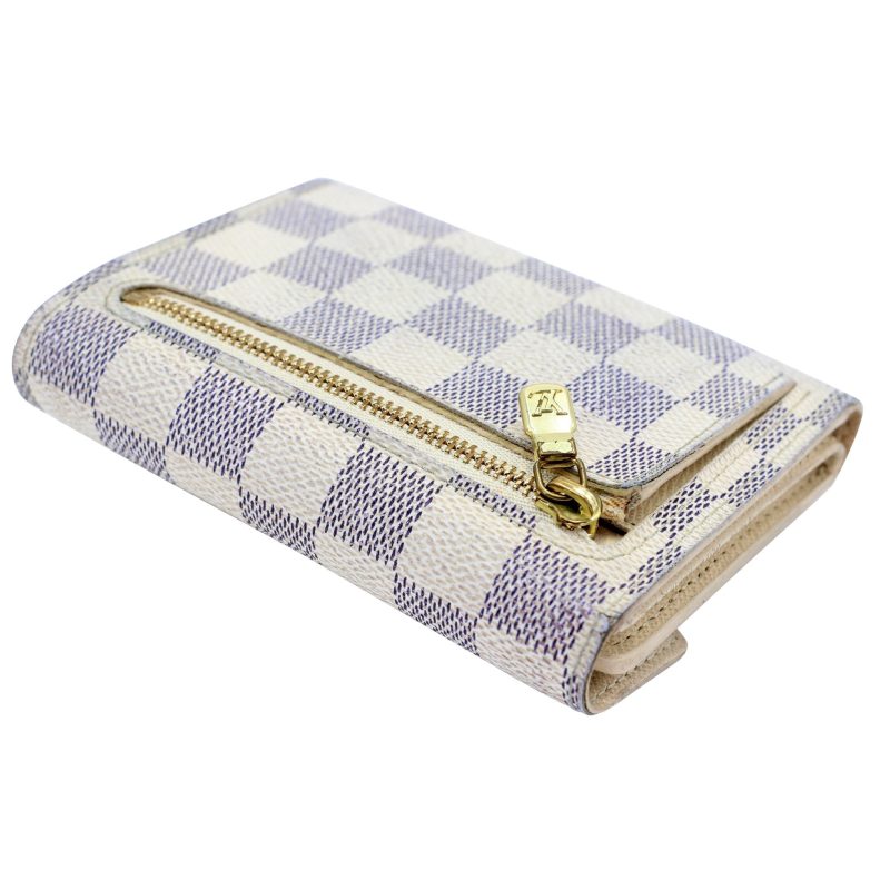 Louis Vuitton Koala Azur Coated Canvas French Push-lock Wallet LV-W0420P-0002 - Image 6