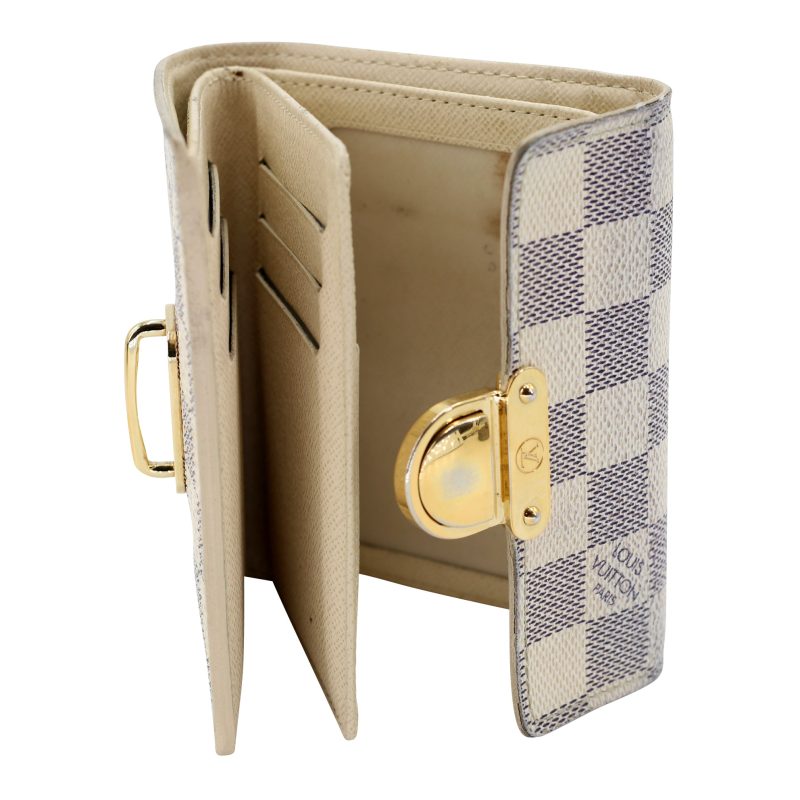 Louis Vuitton Koala Azur Coated Canvas French Push-lock Wallet LV-W0420P-0002 - Image 8