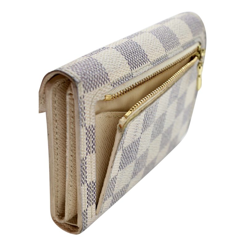 Louis Vuitton Koala Azur Coated Canvas French Push-lock Wallet LV-W0420P-0002 - Image 10