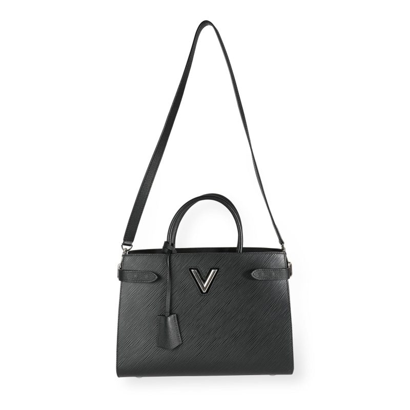 Louis Vuitton Black Epi Leather Twist Tote - Image 3
