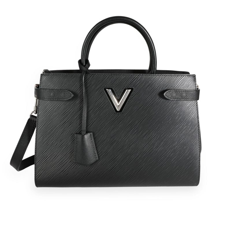 Louis Vuitton Black Epi Leather Twist Tote - Image 8