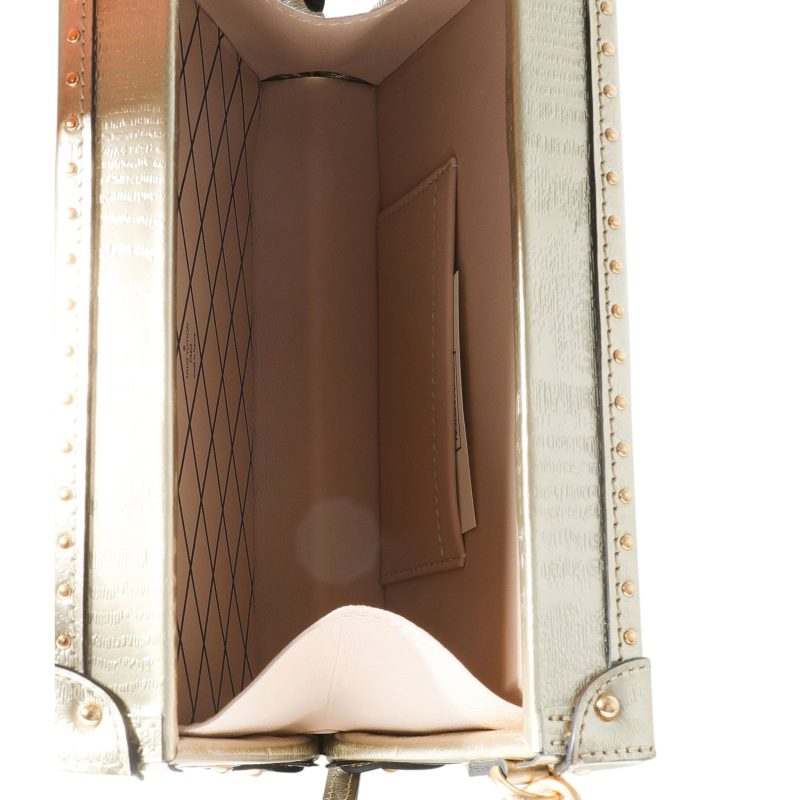 Louis Vuitton Gold Grain de Bois Petite Malle - Image 7