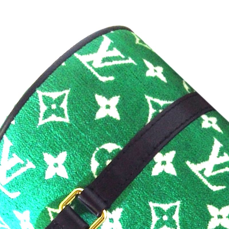 Louis Vuitton Papillon 30 Green Monogram Jacquard Velvet - Image 10