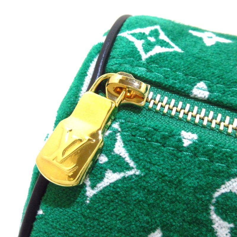 Louis Vuitton Papillon 30 Green Monogram Jacquard Velvet - Image 11
