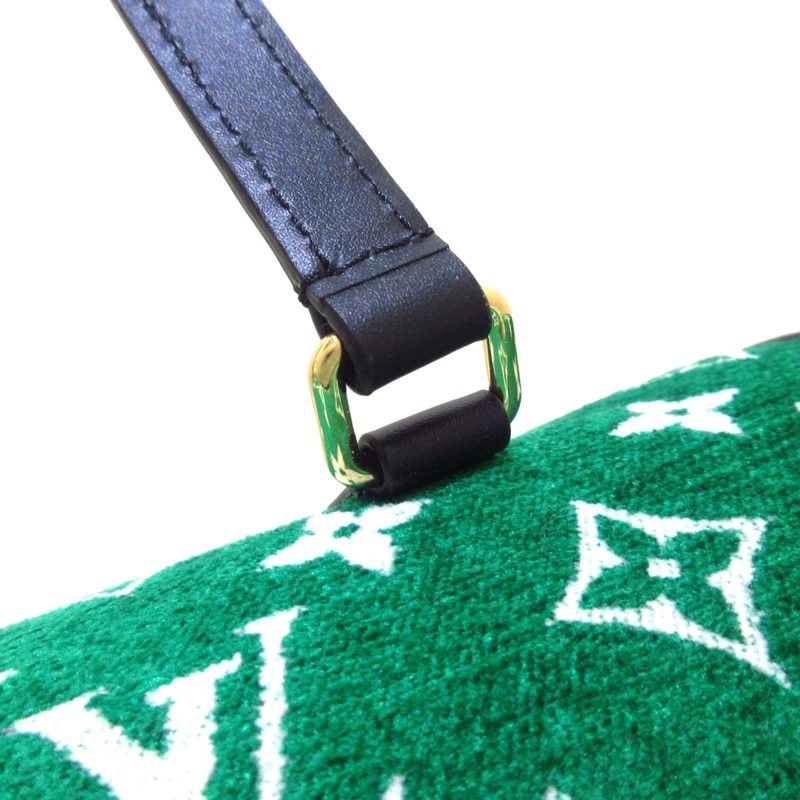 Louis Vuitton Papillon 30 Green Monogram Jacquard Velvet - Image 12