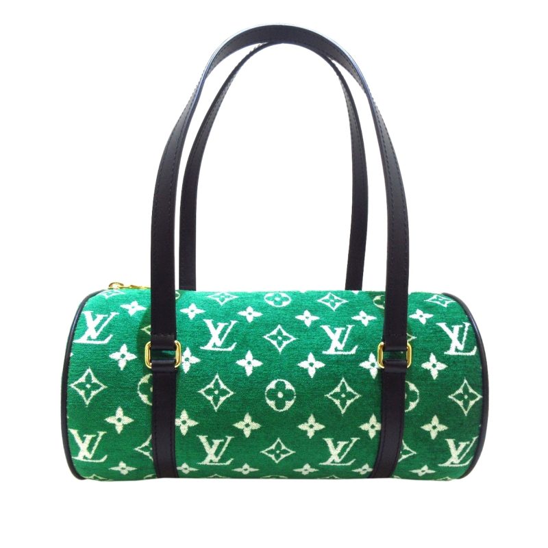 Louis Vuitton Papillon 30 Green Monogram Jacquard Velvet - Image 15