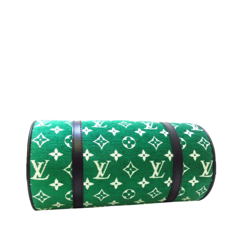 Louis Vuitton Papillon 30 Green Monogram Jacquard Velvet - Image 3