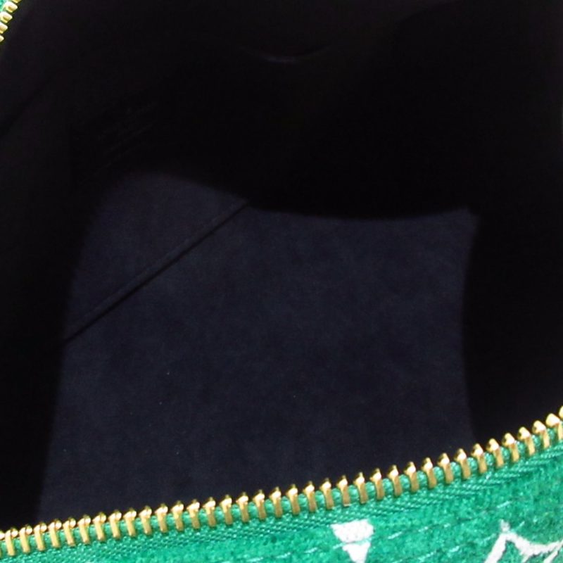 Louis Vuitton Papillon 30 Green Monogram Jacquard Velvet - Image 4