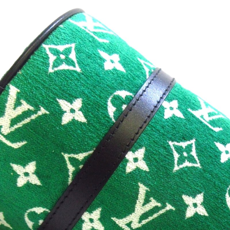 Louis Vuitton Papillon 30 Green Monogram Jacquard Velvet - Image 8