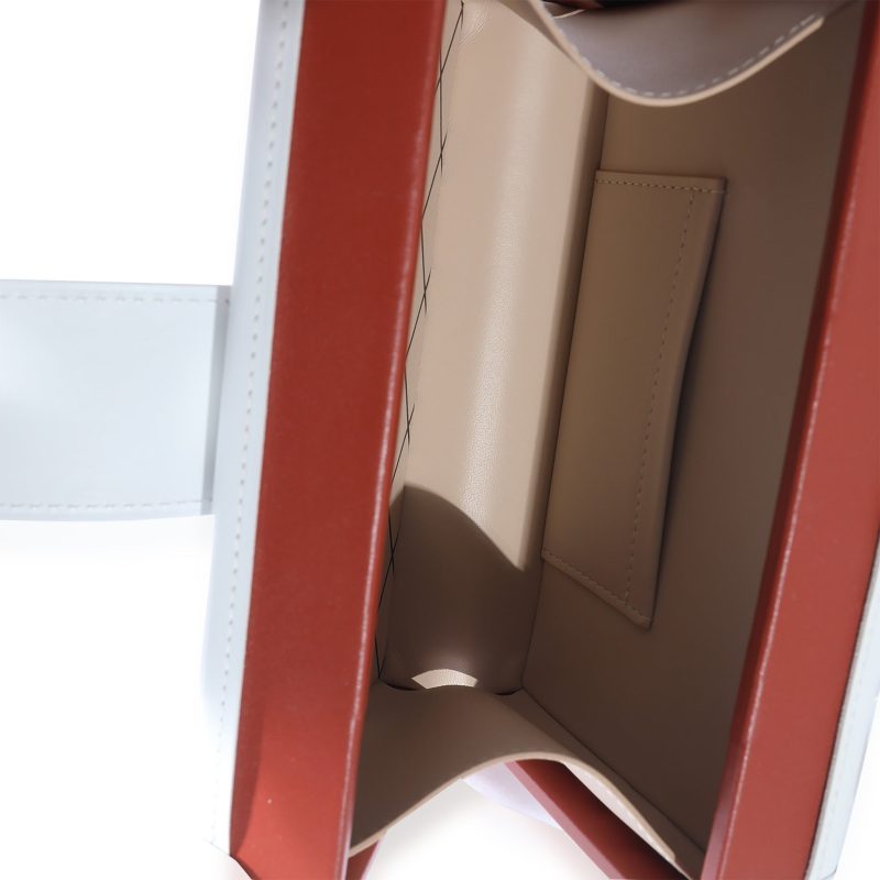 Louis Vuitton Terracotta & White Monogram Embossed Lambskin Petite Malle - Image 7