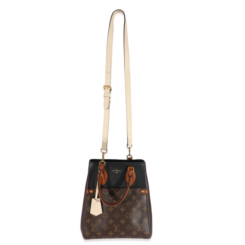 Louis Vuitton Monogram Leather Fold Tote MM - Image 3