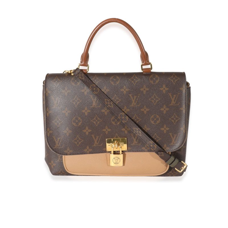 Louis Vuitton Sesame Leather Monogram Canvas Marignan Bag - Image 8