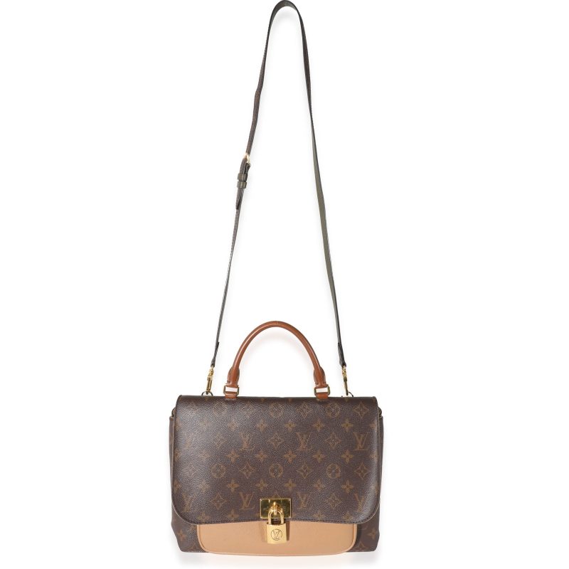 Louis Vuitton Sesame Leather Monogram Canvas Marignan Bag - Image 4