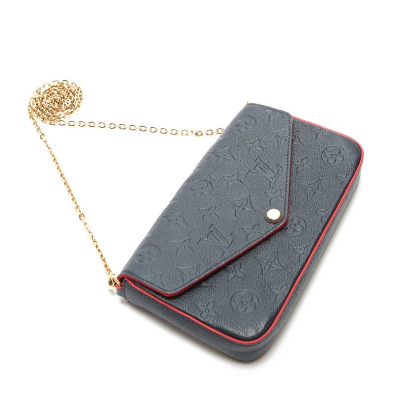 LOUIS VUITTON Felicie Pochette Navy Empreinte (3pc) - Image 9