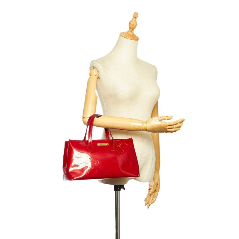 Louis Vuitton Wilshire PM Red Monogram Vernis - Image 8
