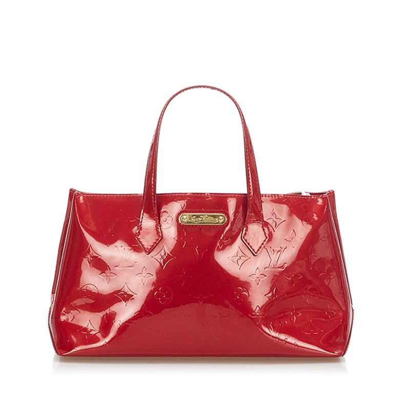 Louis Vuitton Wilshire PM Red Monogram Vernis - Image 9