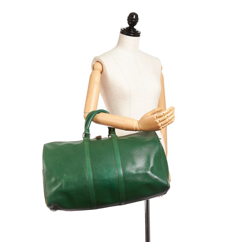 Louis Vuitton Keepall 50 Green Epi - Image 5