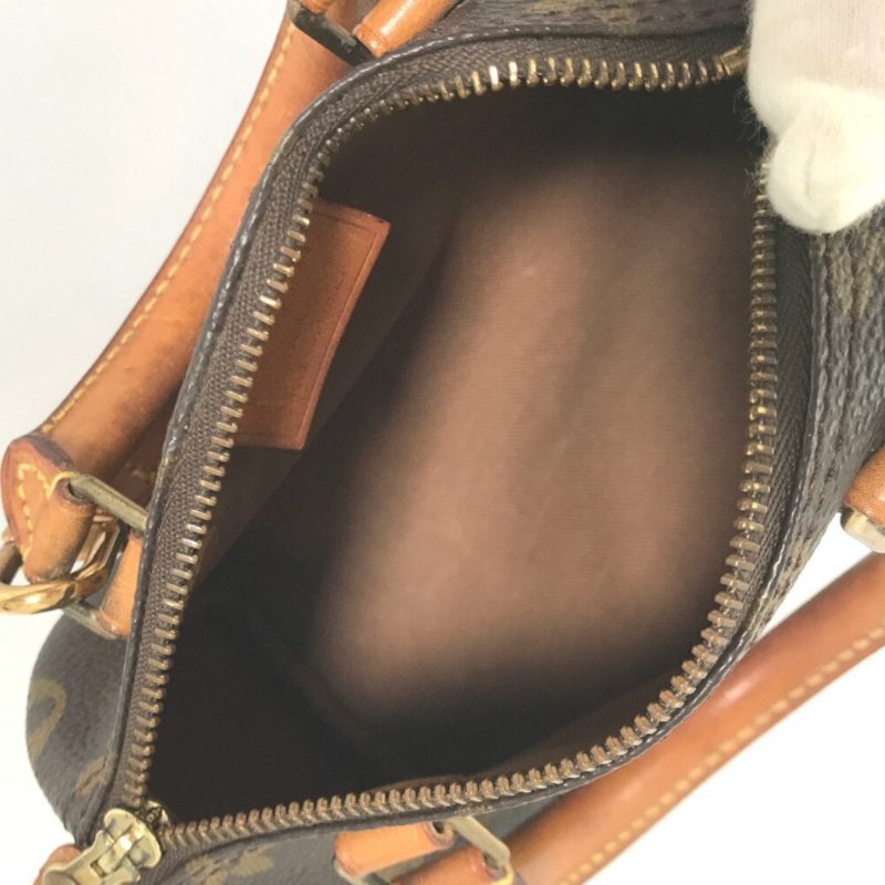 LOUIS VUITTON Boston Bag with Speedy Strap M41534 Monogram Canvas Leather Brown Women's - Image 6