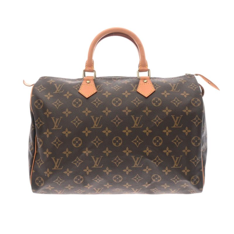 LOUIS VUITTON Monogram Speedy 35 Brown M41524 Women's Canvas Handbag - Image 10