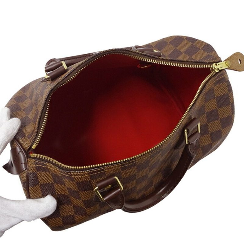 Louis Vuitton Bag Damier Women's Handbag Speedy 30 Brown M41526 - Image 3