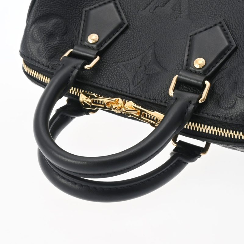 Louis Vuitton Monogram Empreinte Speedy Bandouliere 20 Noir M58953 Women's Leather Bag - Image 2