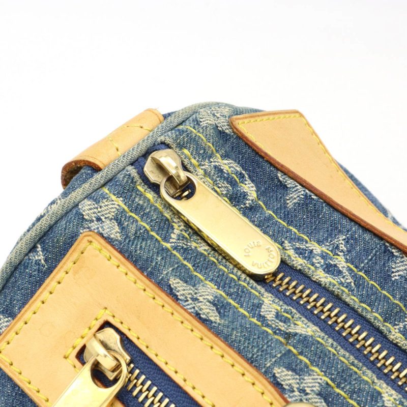 LOUIS VUITTON Monogram Neo Speedy Handbag Boston Bag Blue M95019 - Image 8