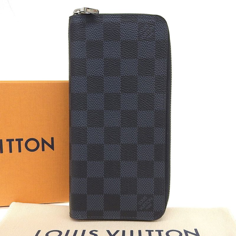 Louis Vuitton Damier Cobalt Zippy Wallet Vertical Long N62240