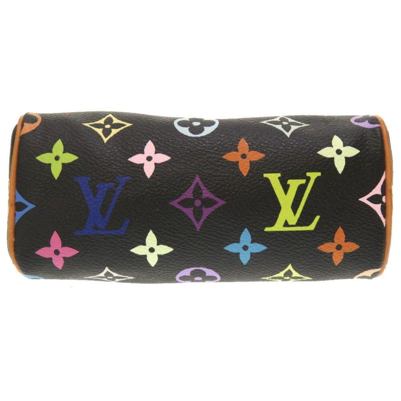 LOUIS VUITTON Monogram Multicolor Speedy Noir M92644 Handbag Bag Black - Image 2