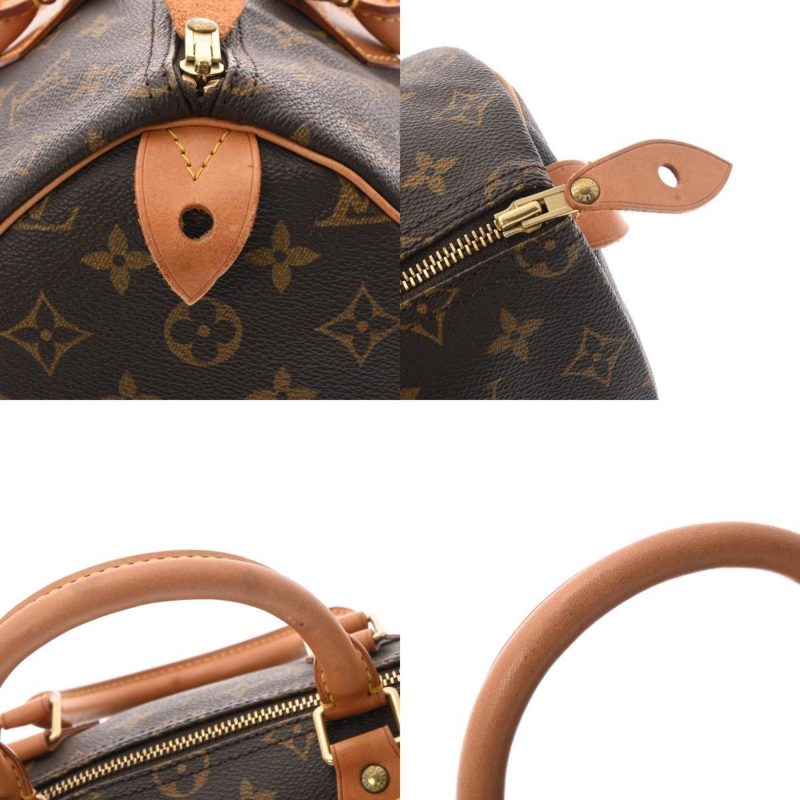 LOUIS VUITTON Monogram Speedy 35 Brown M41524 Women's Canvas Handbag - Image 9