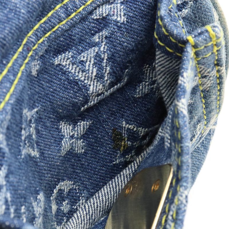 LOUIS VUITTON Monogram Neo Speedy Handbag Boston Bag Blue M95019 - Image 7