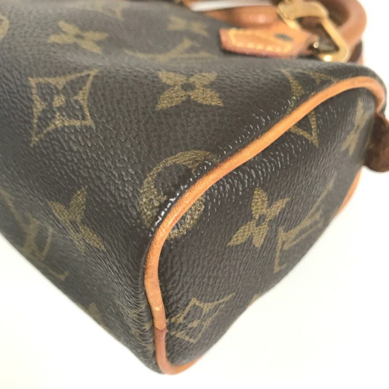 LOUIS VUITTON Boston Bag with Speedy Strap M41534 Monogram Canvas Leather Brown Women's - Image 9