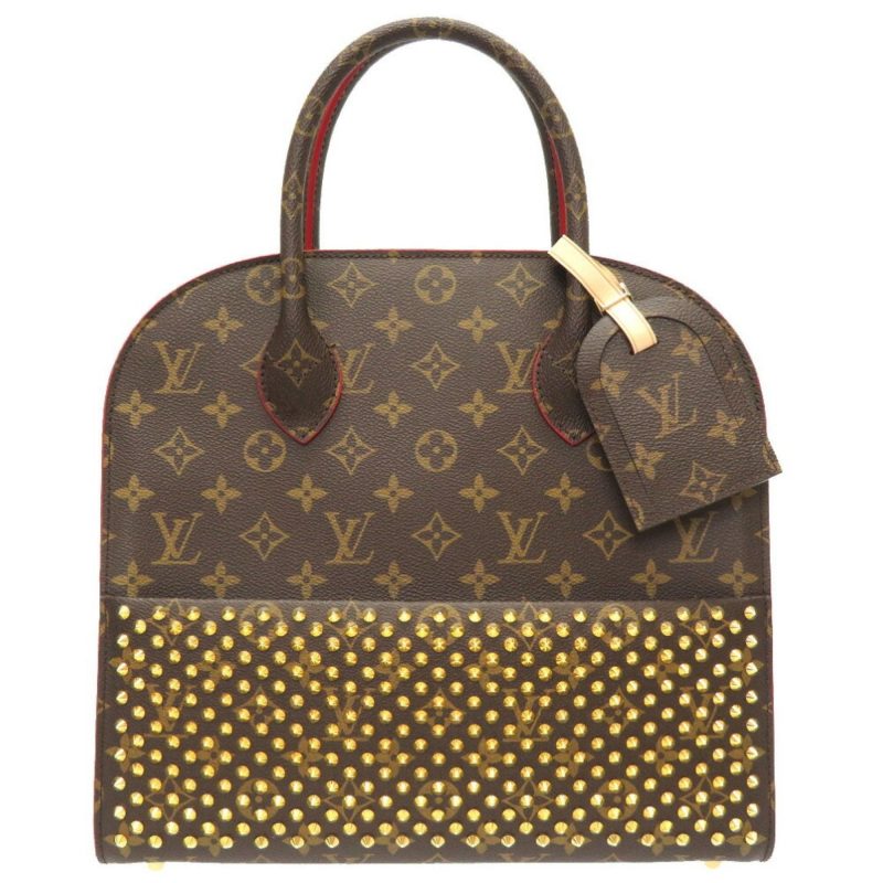 Louis Vuitton Christian Louboutin Monogram Iconoclasm M41234 Studs Harako Handbag Bag LV 0013Louis Vuitton