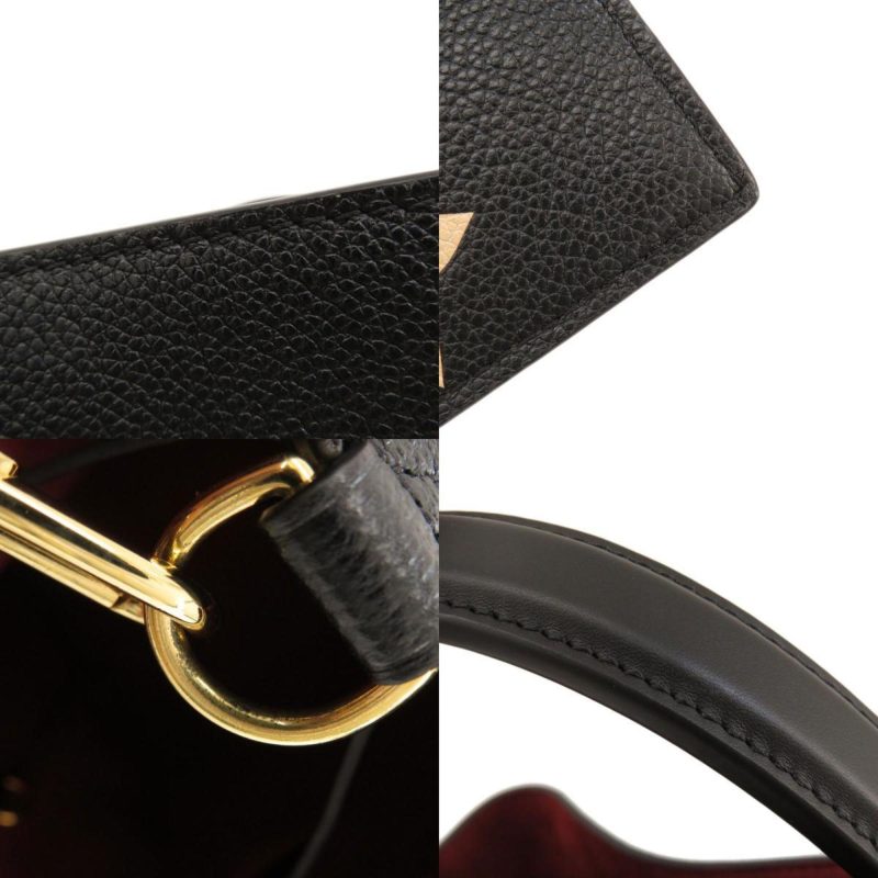 LOUIS VUITTON M45497 Neonoe MM Bicolor Black Beige Shoulder Bag Empreinte Women's - Image 7