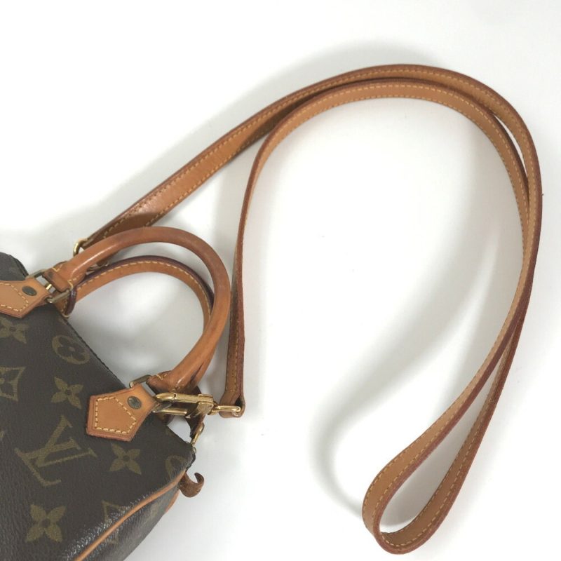 LOUIS VUITTON Boston Bag with Speedy Strap M41534 Monogram Canvas Leather Brown Women's - Image 5