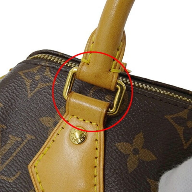 LOUIS VUITTON Bag Monogram Women's Handbag Shoulder 2way Speedy Bandouliere 20 Fuchsia M45948 Brown - Image 8