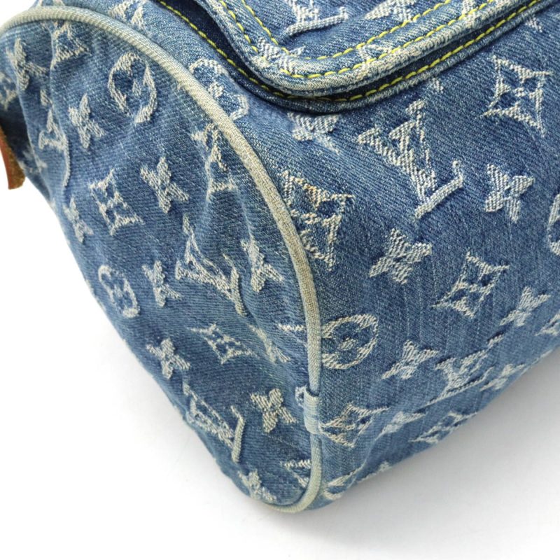 LOUIS VUITTON Monogram Neo Speedy Handbag Boston Bag Blue M95019 - Image 2