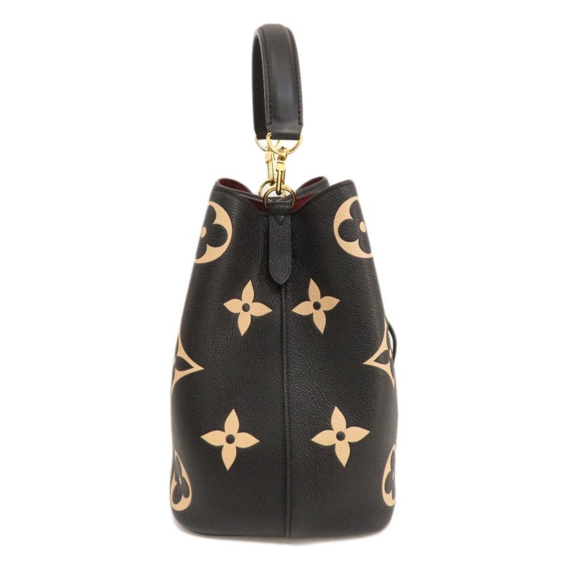 LOUIS VUITTON M45497 Neonoe MM Bicolor Black Beige Shoulder Bag Empreinte Women's - Image 2
