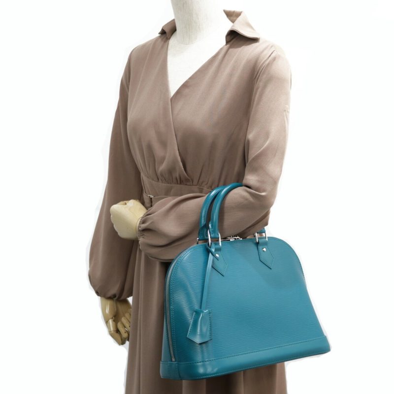 Louis Vuitton Handbag Epi Arma M40624 Blue Cyan Green Ladies Leather - Image 2