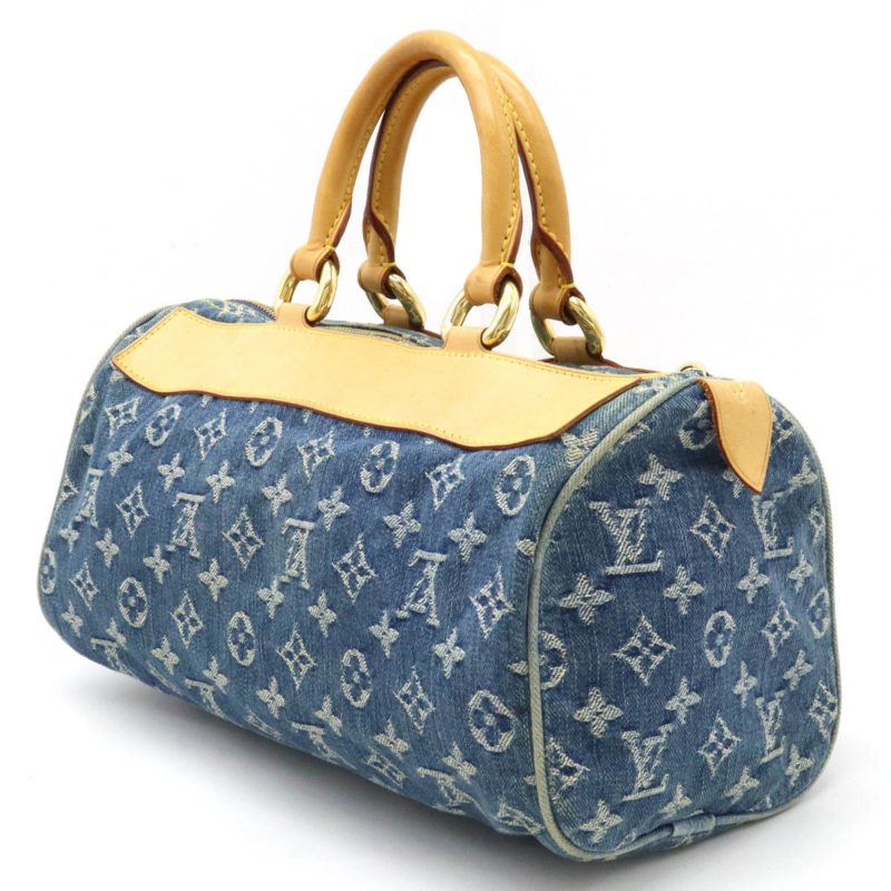 LOUIS VUITTON Monogram Neo Speedy Handbag Boston Bag Blue M95019