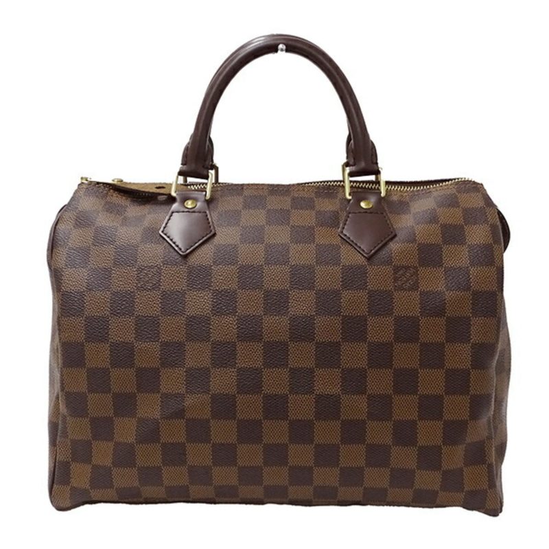 Louis Vuitton Bag Damier Women's Handbag Speedy 30 Brown M41526