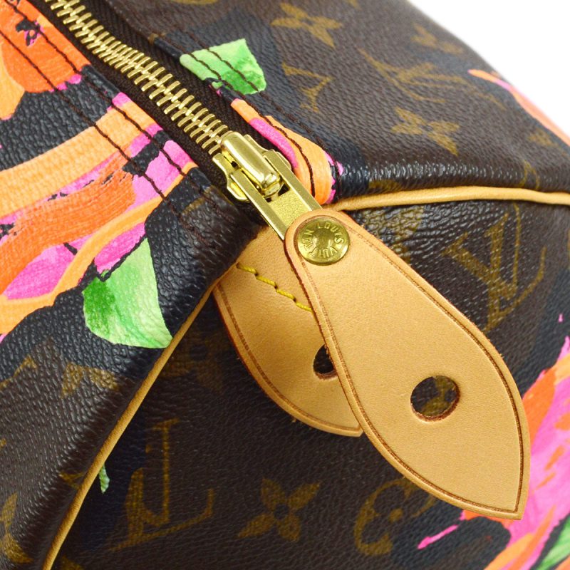 LOUIS VUITTON★ 2008 SPEEDY 30 Handbag MONOGRAM ROSE M48610 85577 - Image 6