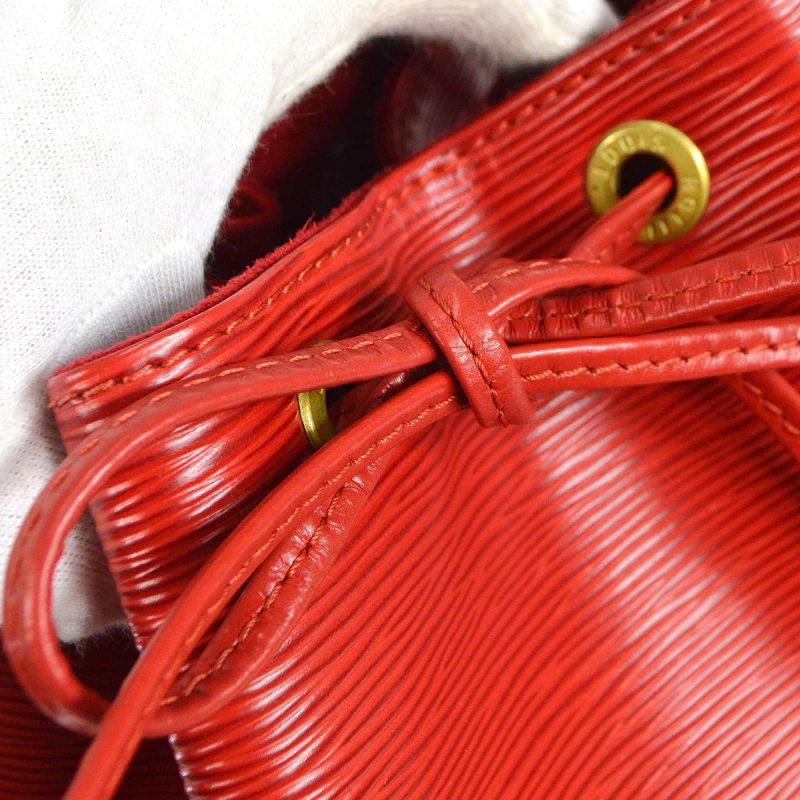 LOUIS VUITTON★ NOE DRAWSTRING SHOULDER BAG RED EPI M44007 56440 - Image 4