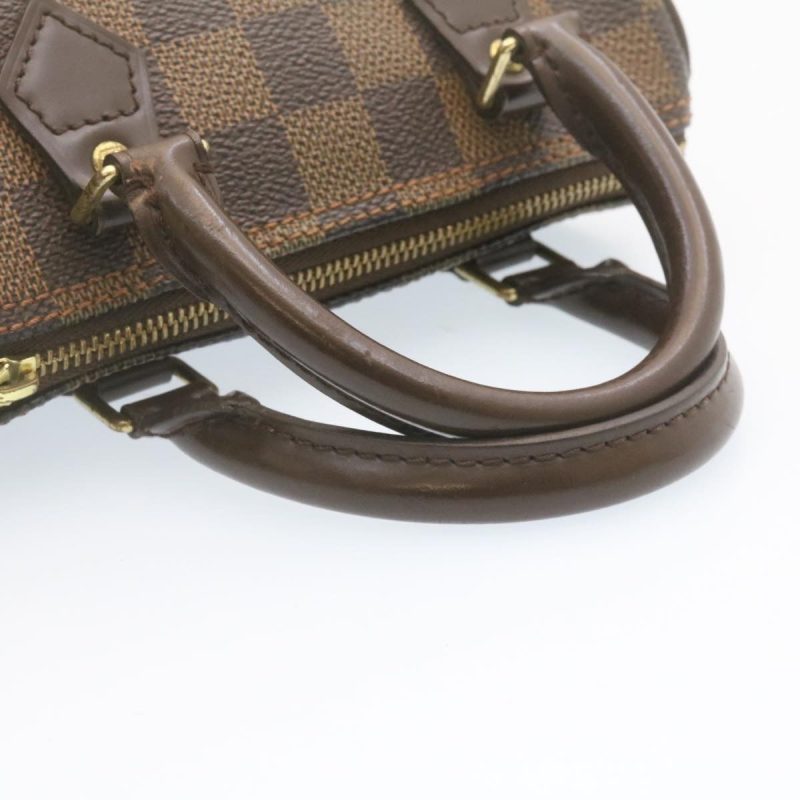 LOUIS VUITTON Damier Ebene Mini Speedy Hand Bag SP Order LV Auth 23260A - Image 6