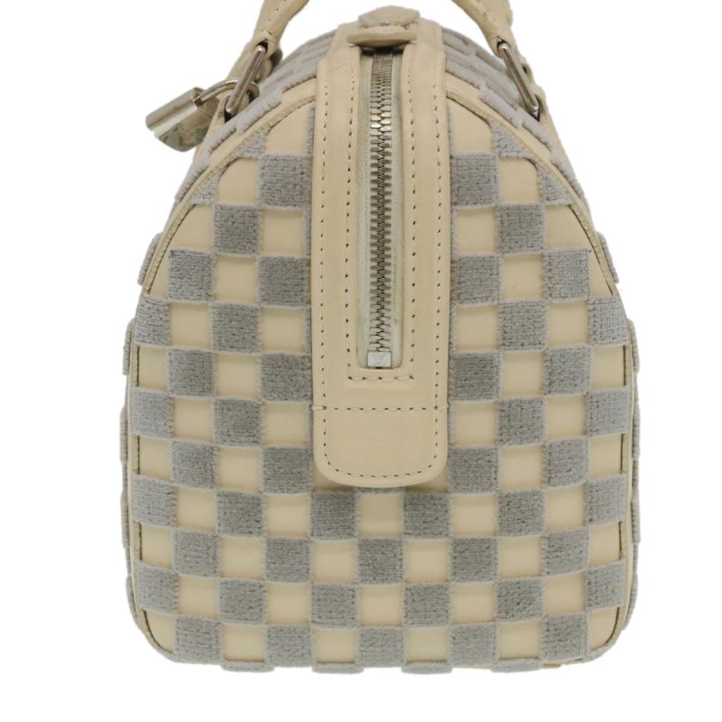 LOUIS VUITTON Damier Cubic Speedy Cube PM Hand Bag White M48909 LV Auth 29243A - Image 2