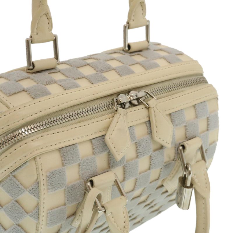 LOUIS VUITTON Damier Cubic Speedy Cube PM Hand Bag White M48909 LV Auth 29243A - Image 5