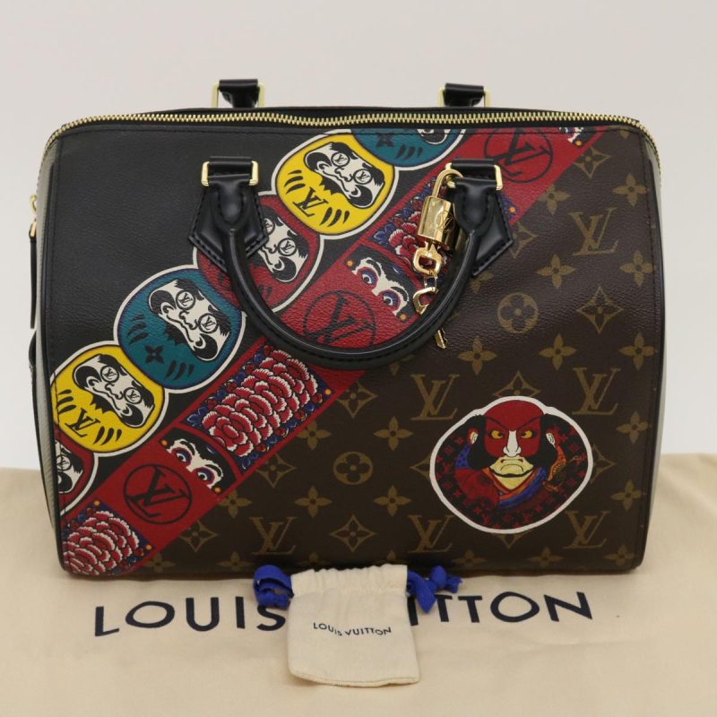 LOUIS VUITTON Monogram Epi Kabuki Speedy 30 Hand Bag M43505 LV Auth 29583A - Image 11