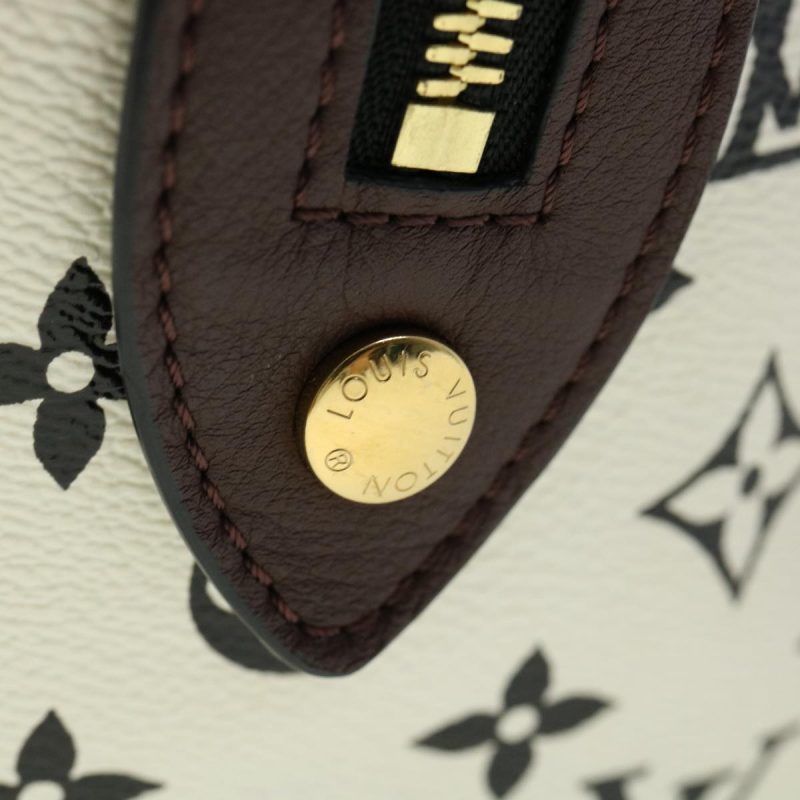 Louis Vuitton Monogram Speedy Amazon PM Shoulder Bag White M42210 LV Auth 30478A - Image 18