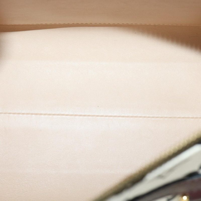 Louis Vuitton Monogram Speedy Amazon PM Shoulder Bag White M42210 LV Auth 30478A - Image 9